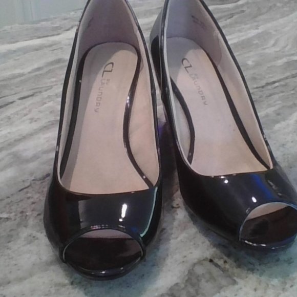 Peep Toe Wedge CZ by Laundry NEVER WORN - Picture 2 of 6